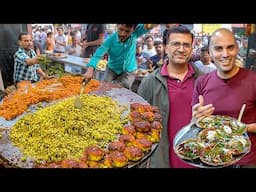 40+ Indian Street Foods Around India - OLD DELHI Kebabs + HYDERABADI Biryani + VARANASI Veg Tour