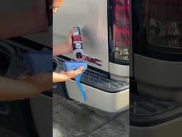 RESTORE FADED TRIM! #shorts #youtubeshorts #howto #diy #restore #clean #detailing #trim #gmc