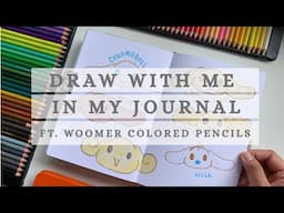 Bullet Journal Draw With Me ✨ Sanrio Art & Woomer Pencil Swatches! (LIMITED Discount Code!)