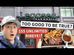 NYC's $55 All You Can Eat Ribeye! Is Legasea TOO GOOD TO BE TRUE?