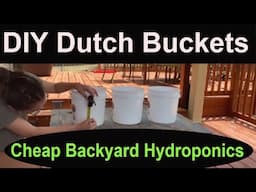 Build a Dutch Bucket Hydroponic system in a few hours