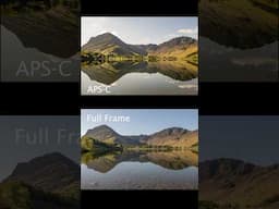 Full Frame vs APS-C! 📸 #shorts