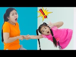 Suri Pretends Play w/ Magic Wand for Challenge Goes Through a Wall