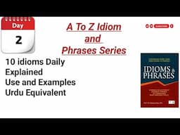 10 important Idioms and Phrases| A to Z idioms series| Day 2 #idiomsandphrases