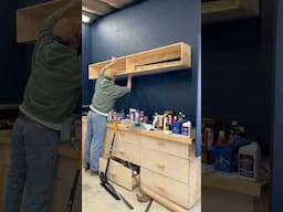 Best GARAGE SHELF DIY Mounting System!! #garage #project #construction
