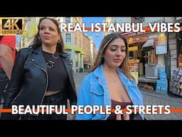 Istanbul Turkey 2025 City Center 4K Walking Tour | Real Life, Streets, Food & Vibes