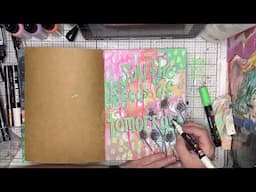 Art Journaling with Niamh: seeds of tomorrow journal page