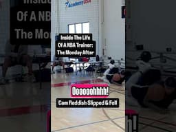 😳 Cam Reddish Almost Cracked His Head Open #nba #nbatrainer #nbatraining