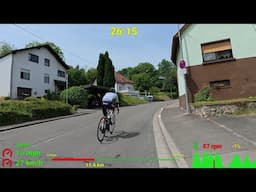 75 minute Indoor Cycling Fat Burning Workout Saarland Garmin 4K Video