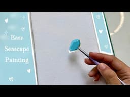 Seascape painting with acrylics : A step  by step guide / acrylic painting for beginners