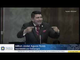 Asambleísta Milton Aguas - Sesión 011 - #LeyIntegridadPública
