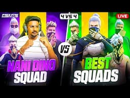 GWD GUILD 🦁 vs SUBS GUILD 💀 - SQUAD vs SQUAD - FREE FIRE LIVE TELUGU 4 vs 4 🔥