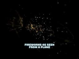 Amazing Fireworks from above Airplane view #shorts #tet #cny # newYear #china #hanoi #fireworksSky