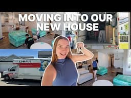 MOVING INTO OUR NEW HOUSE! | *realistic + moving everything ourselves*