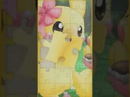 Happy Pikachu with a Bow 🎀⚡🧩