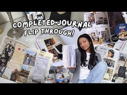 completed journal flip-through 📓🫧♡ my 2024 scrapbook!