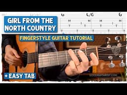 Easy Travis Picking Guitar Lesson - "Girl From The North Country"