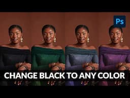 Photoshop Basics: Change Black Clothing to Any Color