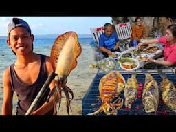 Berburu Cumi-cumi, ikan & Gurita buat makan di Pantai