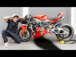 I crashed my 2025 Ducati Panigale V4 twice
