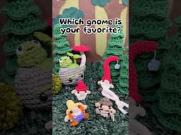 Rating our newest gnome recruits! 💯🧶 #crochet #crafts #shorts