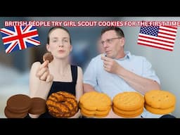 Trying Girl Scout Cookies for the first time *w/Papa Booth*