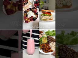 What I eat in a day😋 Link to full recipes⬆️ #whatieatinaday #healthyrecipes #highprotein