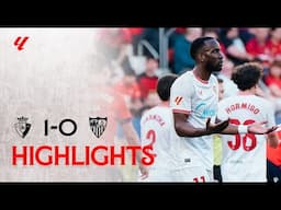 CA Osasuna vs Sevilla FC (1-0) LALIGA | Resumen