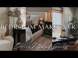 Guest Bedroom & Office Makeover | Budget Friendly | Neutral & Moody