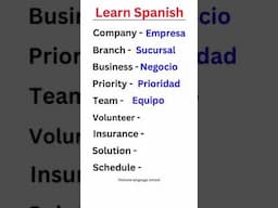 10 Spanish Words You Need to Know for Work!