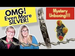 Part 3 of Our STERLING SILVER Mystery Unboxing Antique Store HAUL