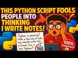 🔥 How to Convert Text to Handwriting Using Python [2025 Update] ft. PIL PILLOW Python Package