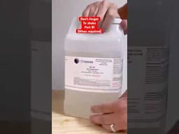 If the components or additives say”shake well before use” do just that.