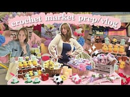 crochet market prep with me! 💕 FIRST MARKET OF 2024, how much $$ i made, recap