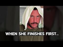 When she finishes first....