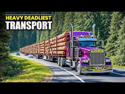Jaw-Dropping Dangerous Transport Skills | Biggest Heavy Machinery in Action