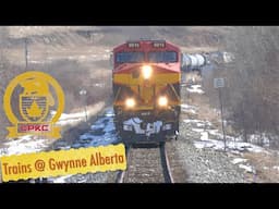 CPKC Trains at Gwynne Alberta