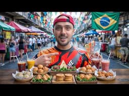 تحدي أكل شوارع البرازيل ب 10 دولارات فقط! 🇧🇷