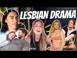 Reacting to Lesbian TikTok Drama 2025 (FLETCHER + JOJO SIWA?!)