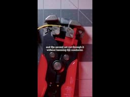 Automatic wire strippers are great! #tools #electronics #tips #makerupdate
