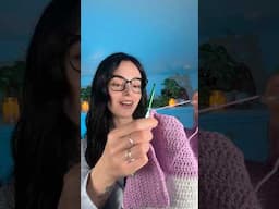 You just go 1 2 3 and you’ve got a blanket #asmr #crochet #crocheting