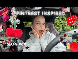 DECORATE MY CAR WITH ME 🪩🍓*funny