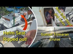 SEA RAY 240 Project Repairing rotten cores Part 2 Plus Bangka Trimaran Cruise after  Modifications