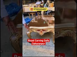 Carving Sofa Set #luxuryfurniture #woodensofa #royalsofasaharanpur #furnituresaharanpur