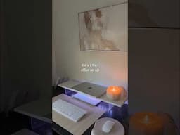 my wfh office refresh #officedecor #wfhdesk #aesthetic #asmr