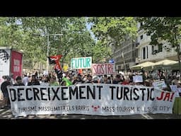 Espagne : des centaines de personnes manifestent contre le surtourisme à Barcelone