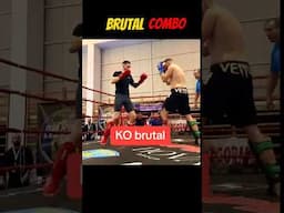 🔥 Brutal Combo 😨🥊 #kickboxing #brutal #knockout #combatsport #shortsfeed