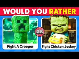 Would You Rather...? Minecraft Movie 2025 🧟🐔⛏️💥 Minecraft Movie Quiz ~ Steve, Chicken Jockey
