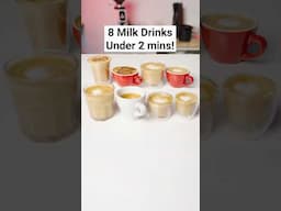 ☕️8 Milk Bases Drinks in Under 2 mins!
