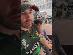 Chased By Pakistani Beggar Kid, But He Succeeded 🇵🇰 #travelblogger #travel #pakistan #charity #fail
